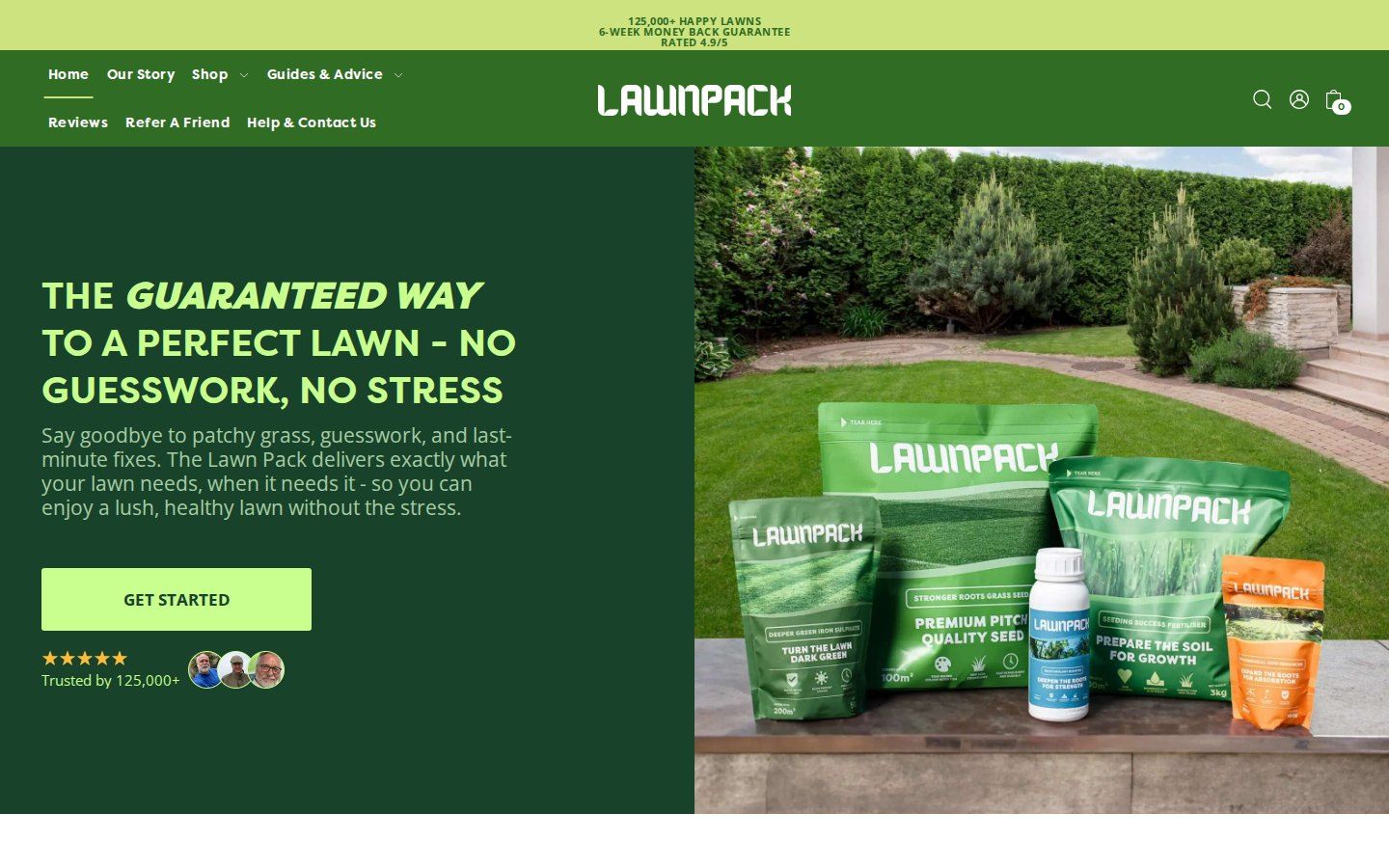 thelawnpack.co.uk homepage