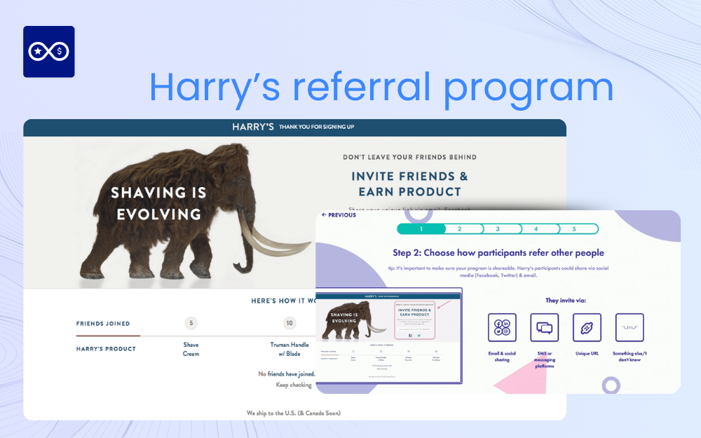 Harry's referral program idea