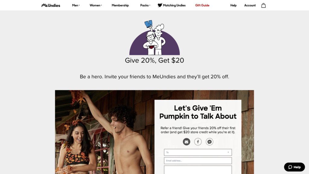Meundies referral program
