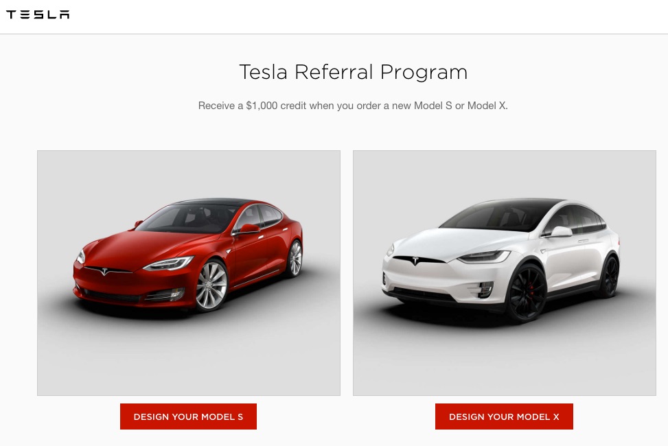 Tesla referral program