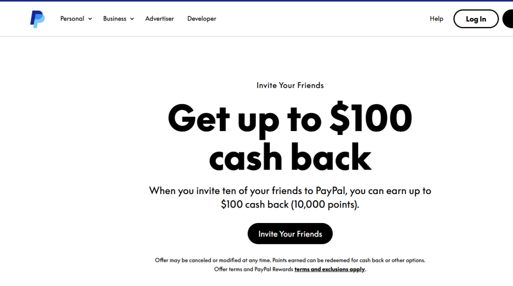 Paypal referral program