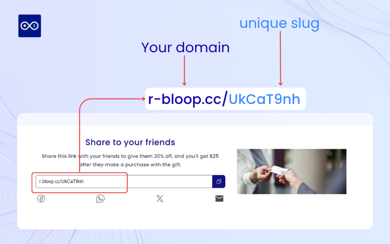 Referral link example