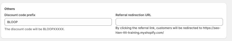 customize referral Links