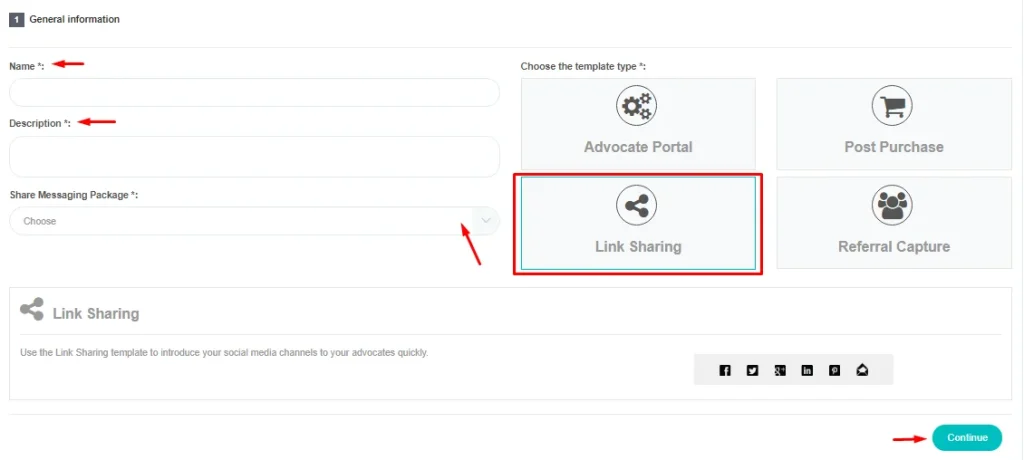 Genius Referrals Link Sharing Widget