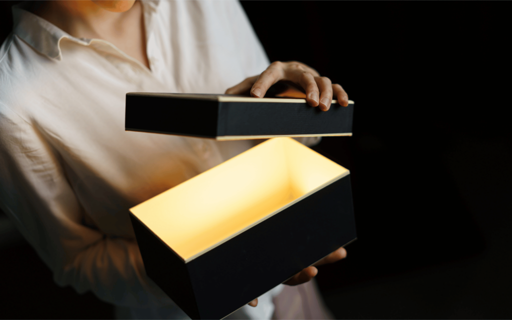 Mystery box referral gift