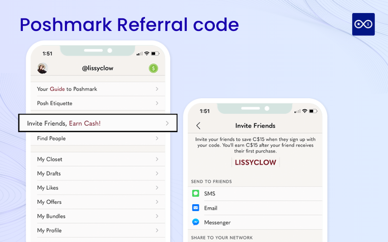 Poshmark referral code example